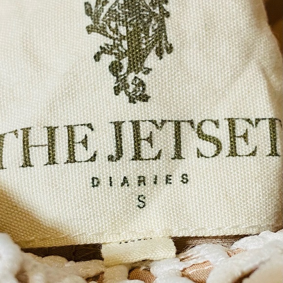 The JetSet Diaries Cream/Tan Size Small Lace Dress - Picture 9 of 10